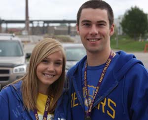 Young alumni at a Knox Club baseball game.