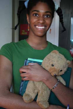 Monica Prince and her companion 