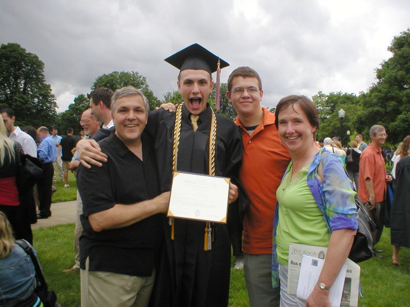 The Langston Family with graduate Eric '07.
