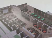 Drawing of renovated student lounge