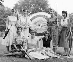The 1958 women’s archery team.