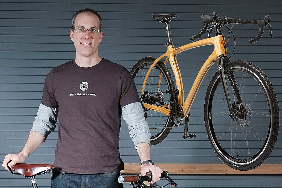 Chris Connor of Connor Wood Bicycles.