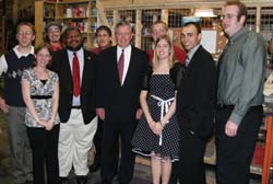 Knox College Republicans with former United States Attorney General John Ashcroft.