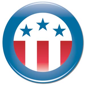 Large political button