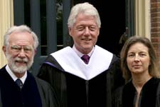 President Bill Clinton, Janet McKinley and Douglas Wilson receive Honorary Degrees