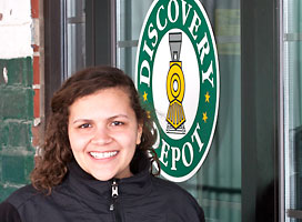 Juliette Campbell at the Discovery Depot Children's Museum