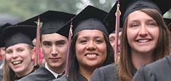 Knox College students at Commencement