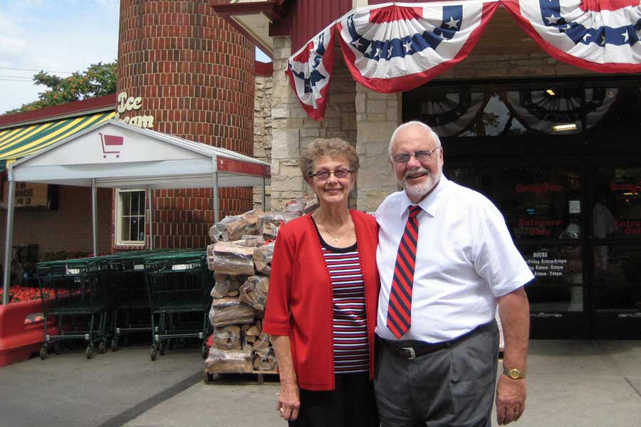 Joan '58 and Bill Baffes '58 started County Fair Foods 50 years ago and continue to guarantee customer satsifaction  while their family is recognized for giving back to community.