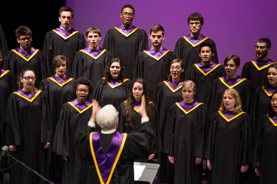 The Knox College Choir, directed by Laura Lane.