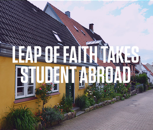 A leap of faith made it possible for Alexis Bell '18 to study abroad