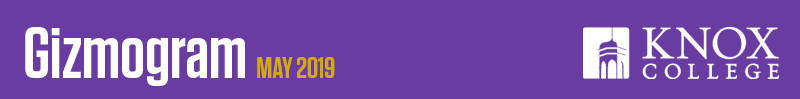 May 2019 Gizmogram banner