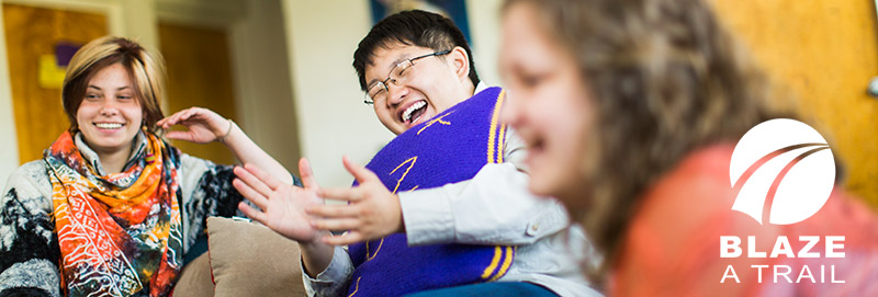 Students enjoy themselves in the Knox College residence halls