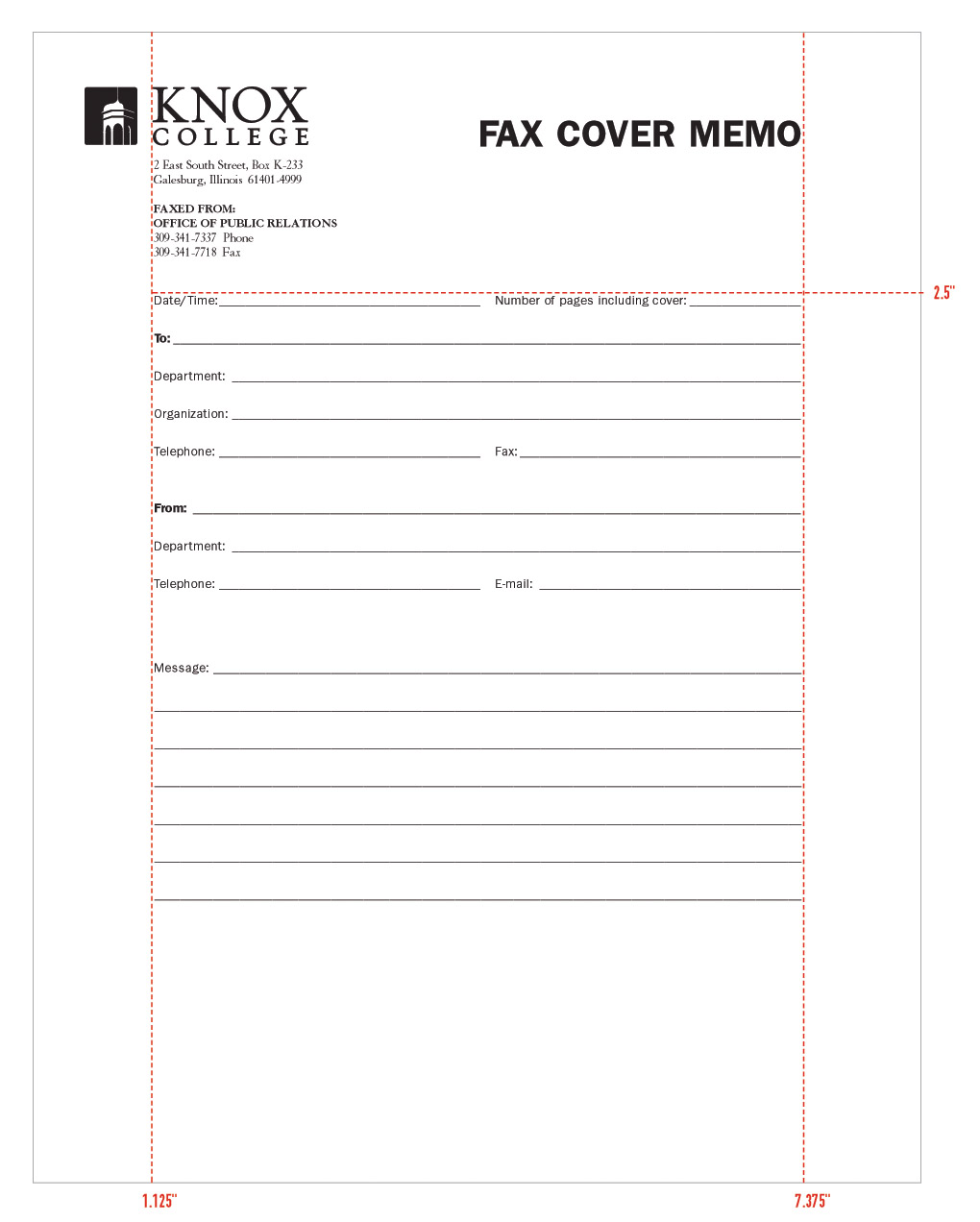 fax cover letter word document