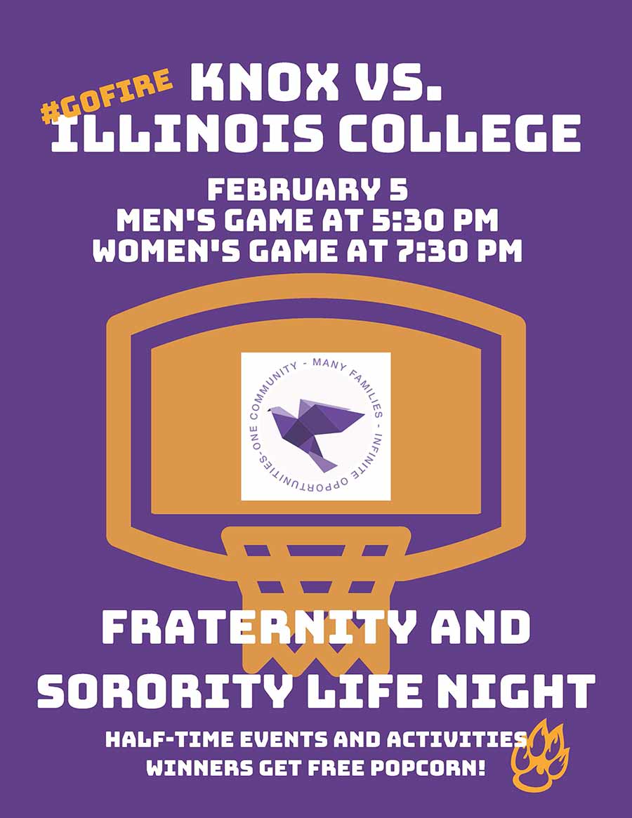 Fraternity and Sorority Life Night at Basketball - Events Calendar - Knox  College