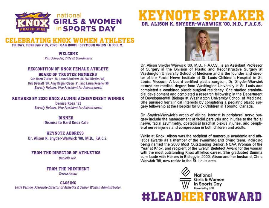 Knox Women Athletes Dinner
