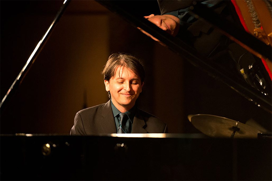 Hamilton at the piano