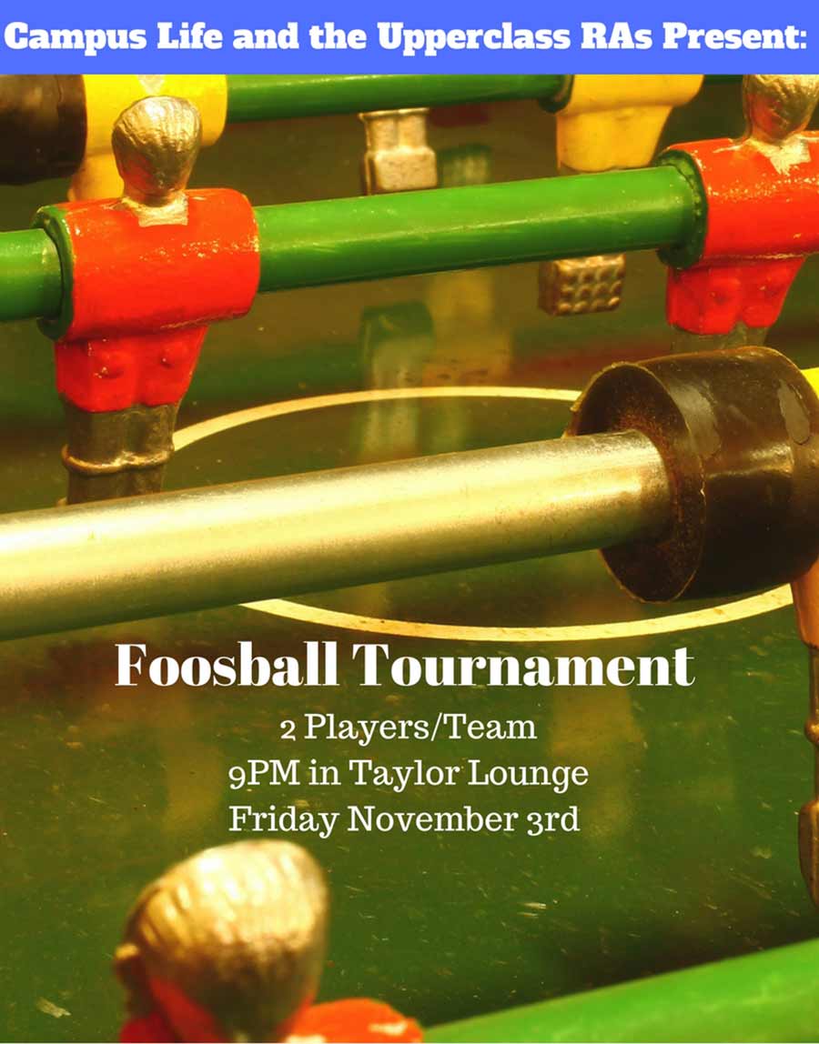 Foosball Tournament Events Calendar Knox College