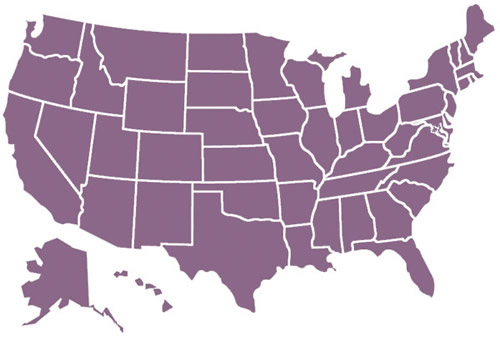Map of the U.S.