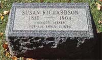Susan Richardson headstone