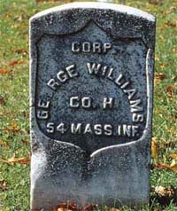 George Williams headstone