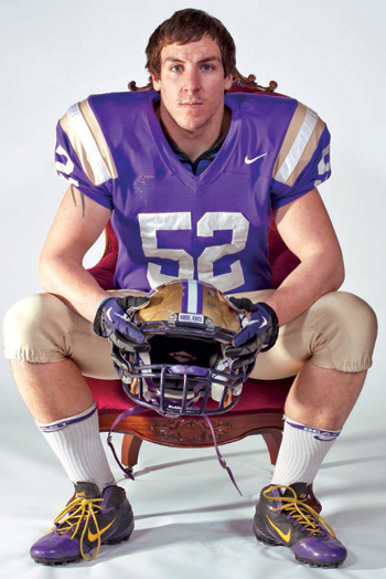 Mike Hendrick '13 in the Lincoln Chair