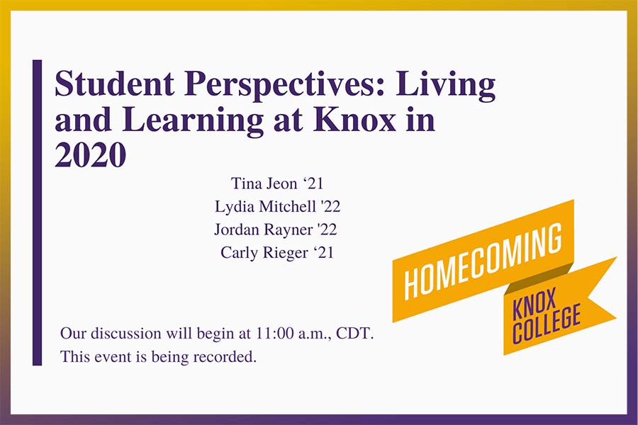 Student Perspectives: Living and Learning at Knox in 2020