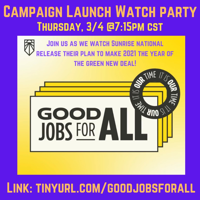 Campaign Launch Watch Party - Thursday, March 4, 7:15 p.m.