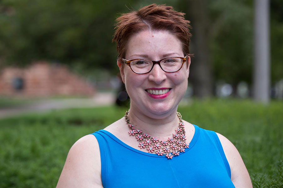 Chair of history and American studies Catherine Denial
