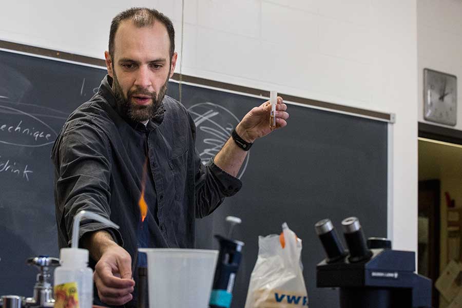 Associate professor of biology Matthew Jones-Rhoades