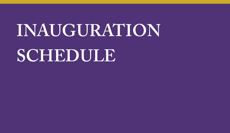 Inauguration Schedule