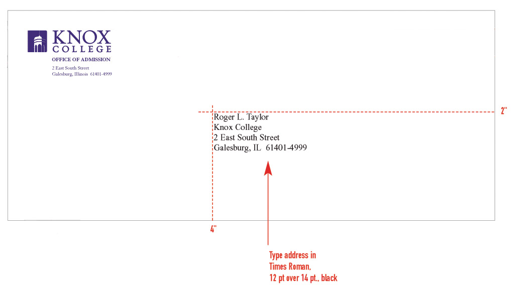stationery system graphic identities standards knox college