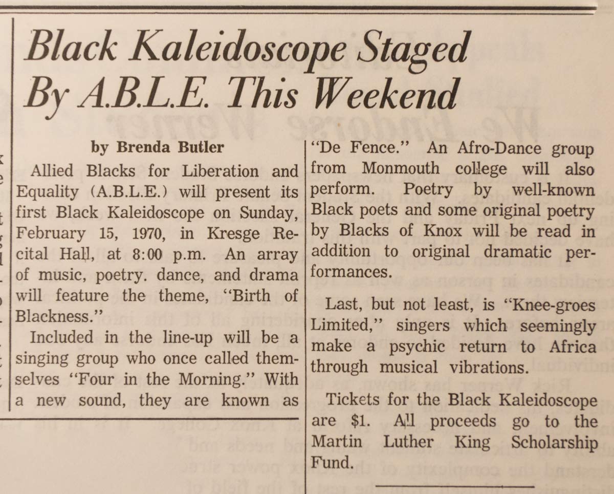 TKS Article on Kaleidoscope event