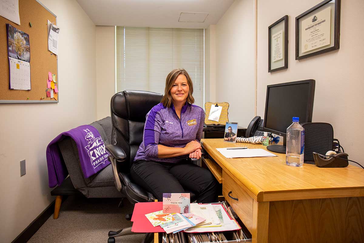 Open Door with Abby Putnam, Health Services, in her office