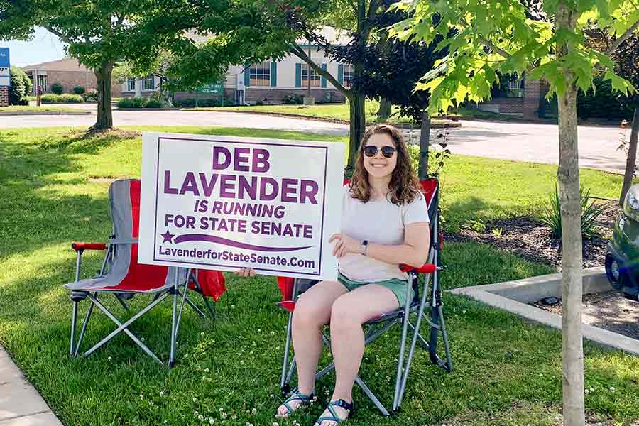 Clare Hensley '21 Campaigns for Deb Lavender in Missouri