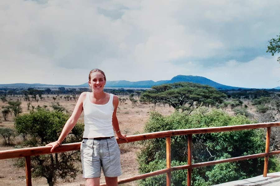 Lindsey during her study abroad at the Serengeti National Park on the ACM Tanzania trip. 