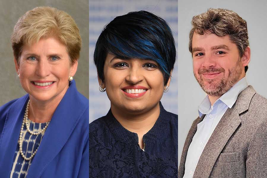 Merry Mosbacher ’80, Hardika Shah ’92, and Shane Fogerty '09 will be honored with Alumni Achievement Awards.