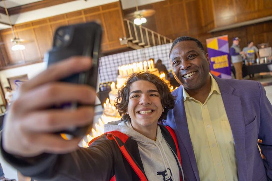 images/News/2023/02/Founders-Day-2023-0046.jpg Knox students at Lombard Middle School