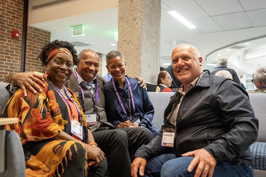 Members of the Knox Class of 1975 at the 50 Year Reunion Reception.