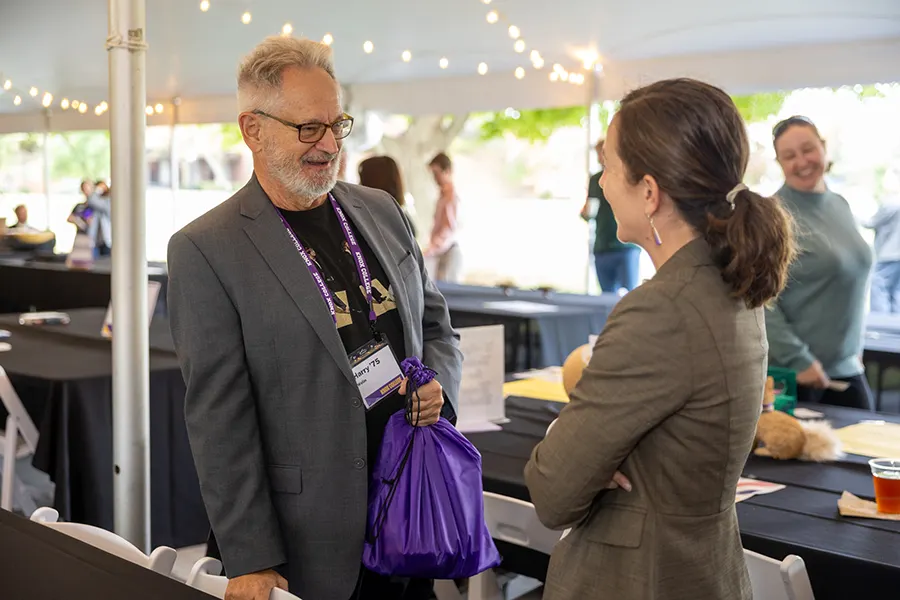 Knox College hosts its Academic Showcase in the Prairie Pavilion during Homecoming Weekend.