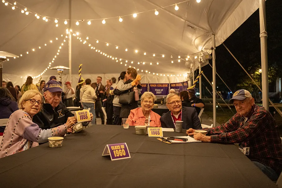 Members of the Knox Class of 1955, 1960, and 1965.