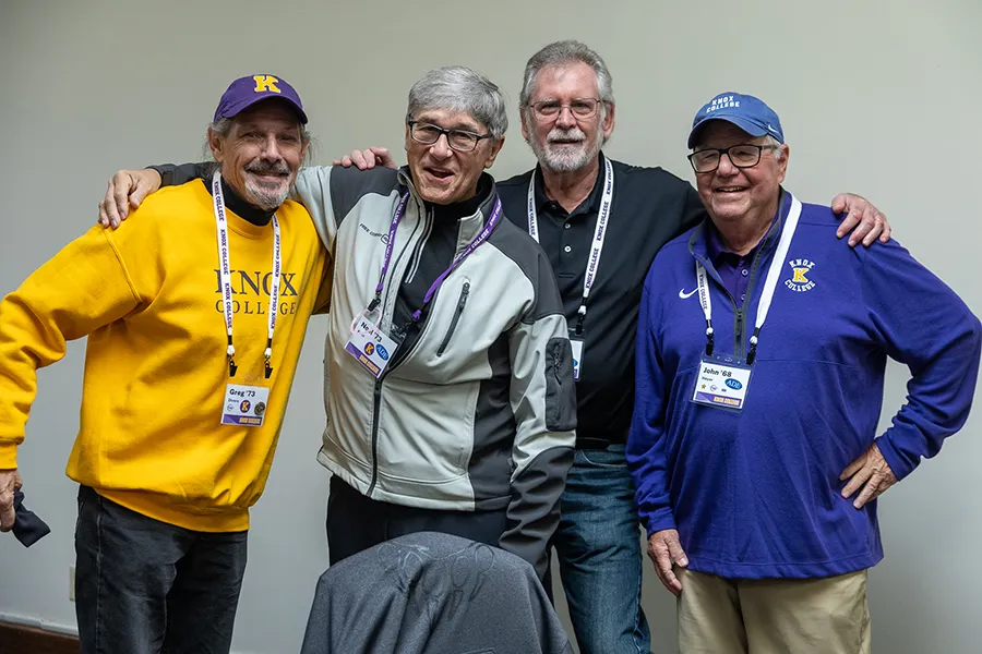 Knox alumni gather at the Knox-Lombard Hall of Fame ceremony.
