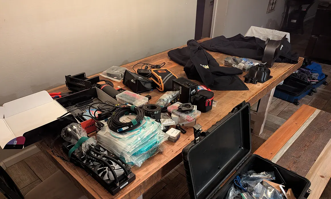 Gear used by Knox College members of the MACRO consortium 