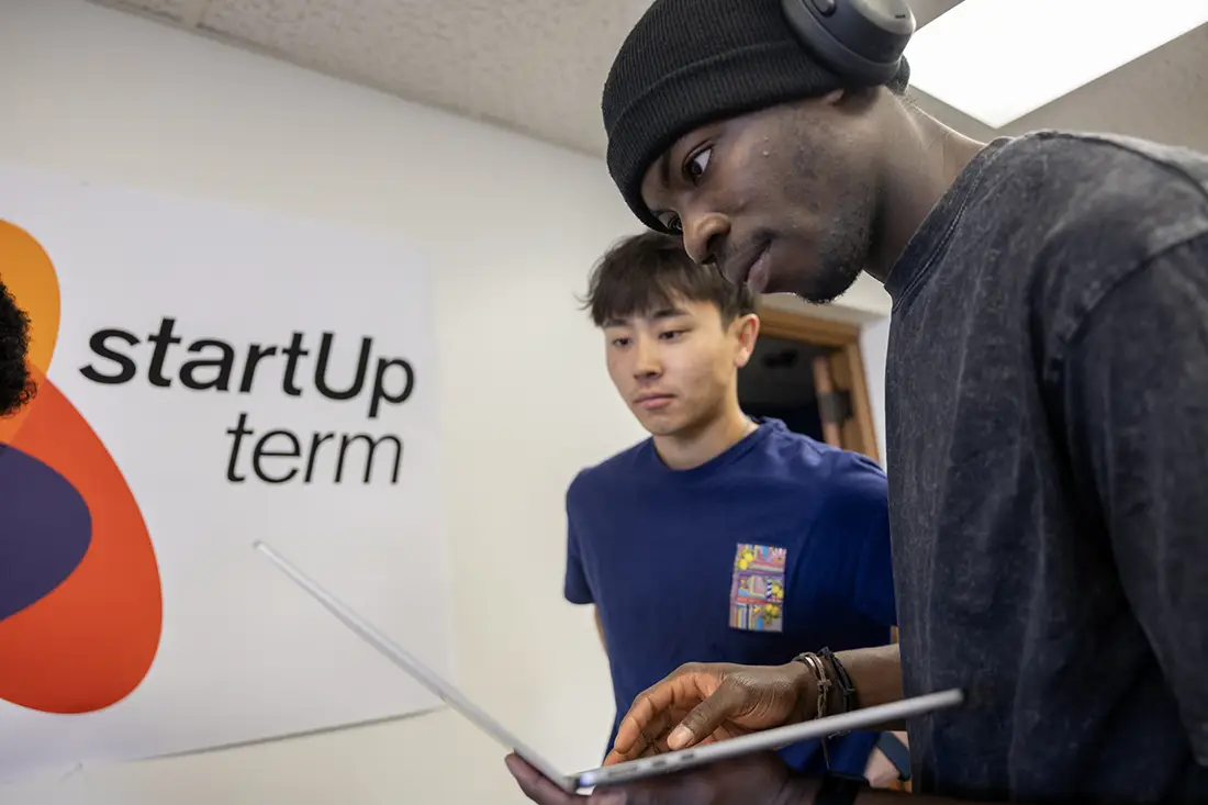 Students for StartUp Term work on their business. 