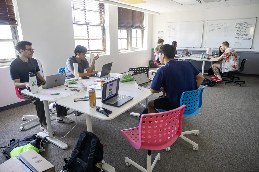 StartUp Term teams work on their projects.