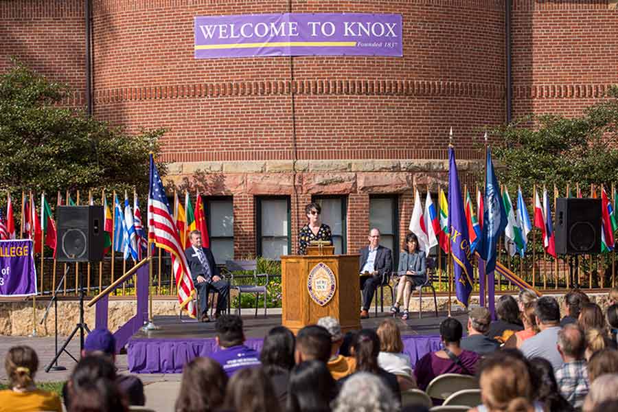 Knox College welcomed over 350 first-year and transfer students for the academic year 2019-20.