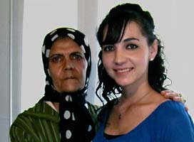 Rozina Kidari and her grandmother