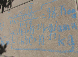 Chalk chemistry equations