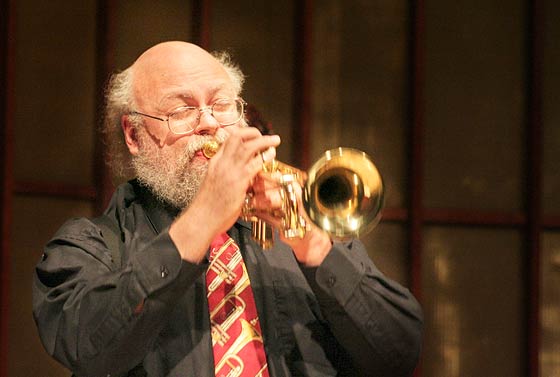 David Hoffman performs with the Knox Jazz Ensemble