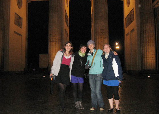 Erin McKinstry at Brandenburg Gate