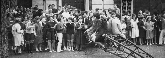 1963 Turkey Bowl Blockade at Old Main